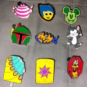 Disney character pins used